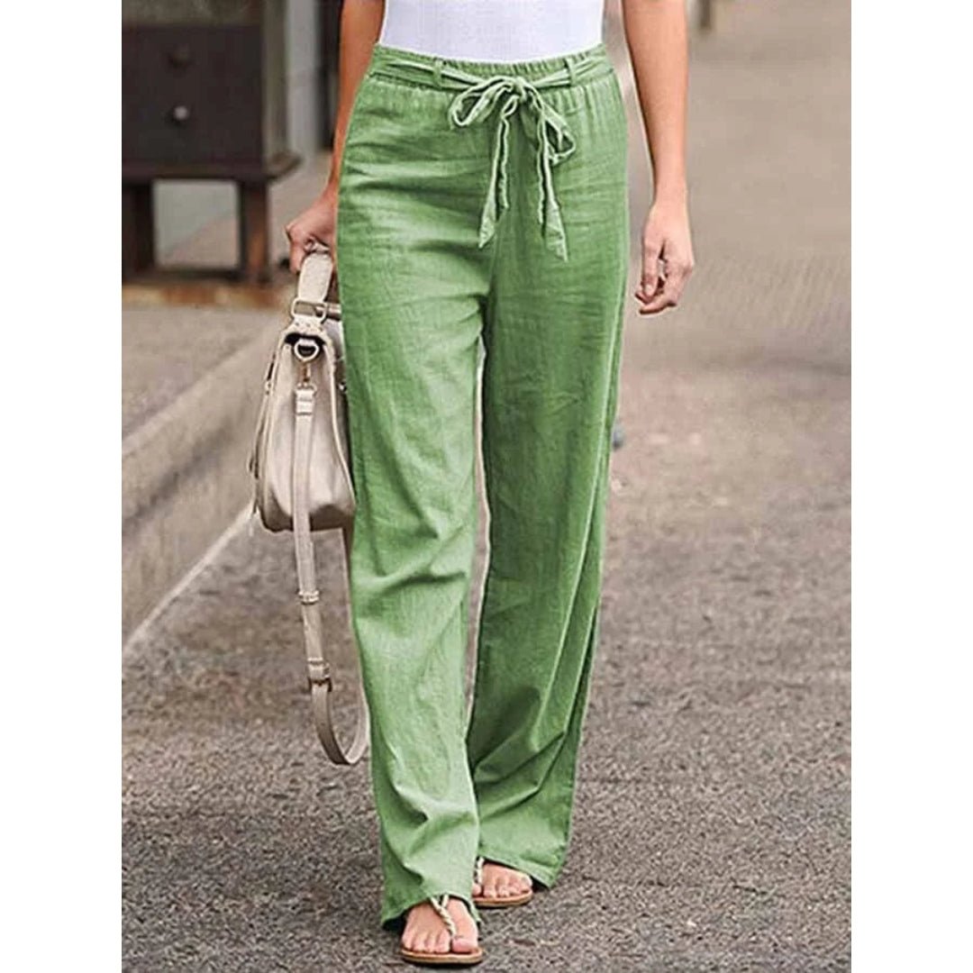 Clementina | Drawstring Wide Leg Pants