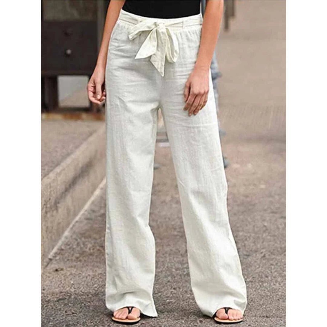 Clementina | Drawstring Wide Leg Pants