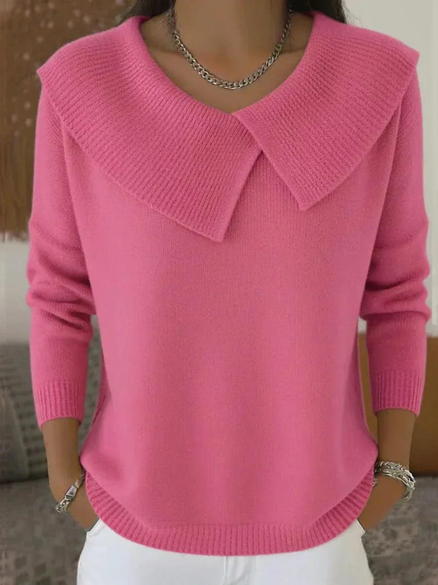 Shelby | Ribbed Collar Sweater
