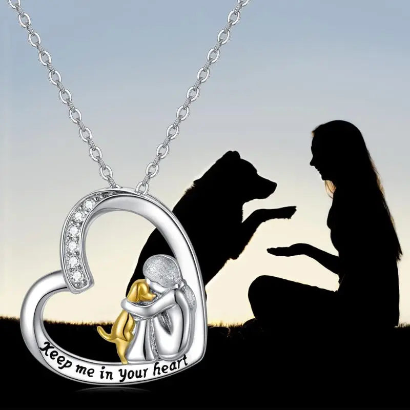 Emery | Heart-Shaped Pendant Necklace for Dogs