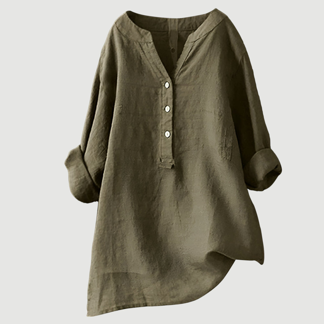 Lina | Women's Lightweight and Comfortable Linen Blouse