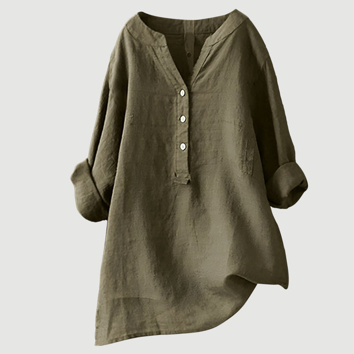 Lina | Women's Lightweight and Comfortable Linen Blouse