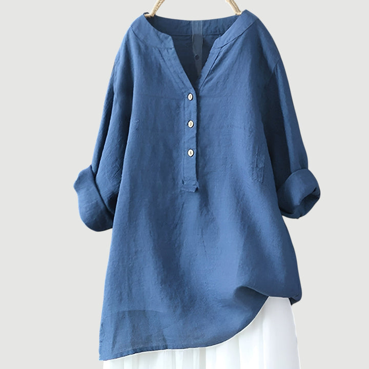 Lina | Women's Lightweight and Comfortable Linen Blouse