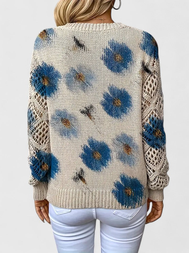 Mae | Elegant Sweater with Floral Pattern