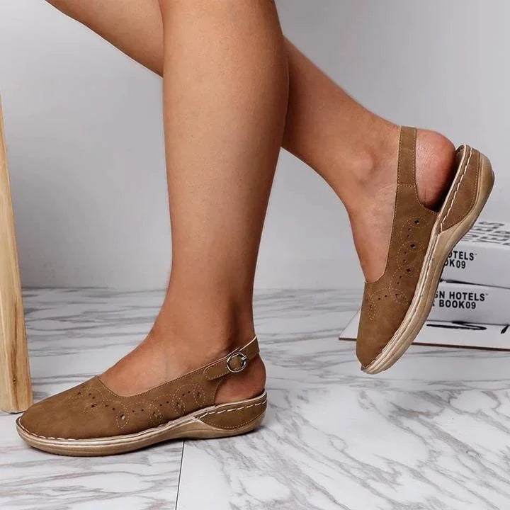 Cowie | Perforated Slingback Shoes
