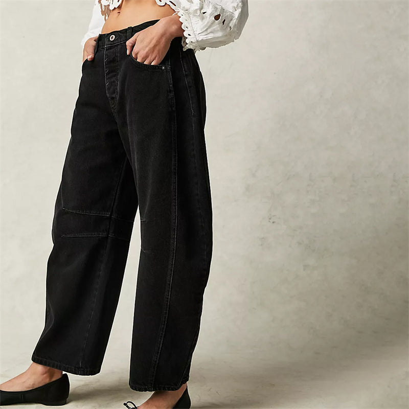 Barrel | High Waist Barrel Leg Jeans