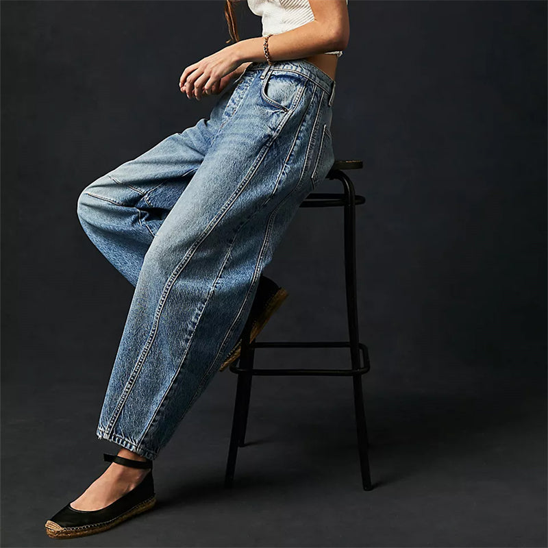Barrel | High Waist Barrel Leg Jeans