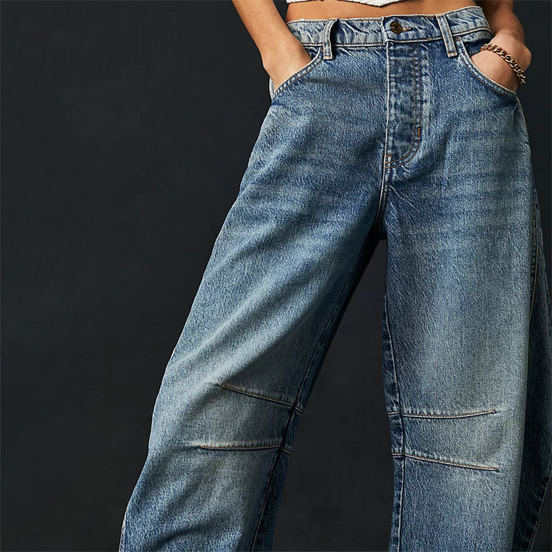 Barrel | High Waist Barrel Leg Jeans
