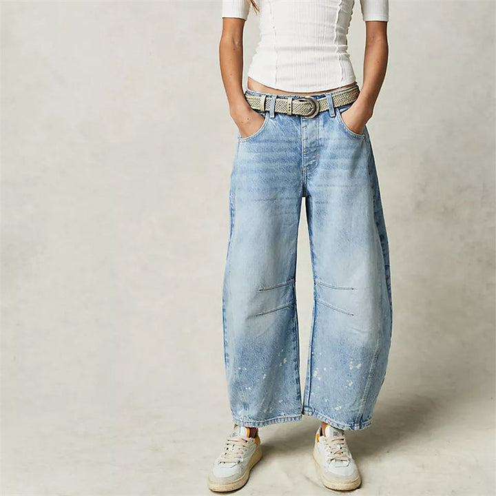 Barrel | High Waist Barrel Leg Jeans