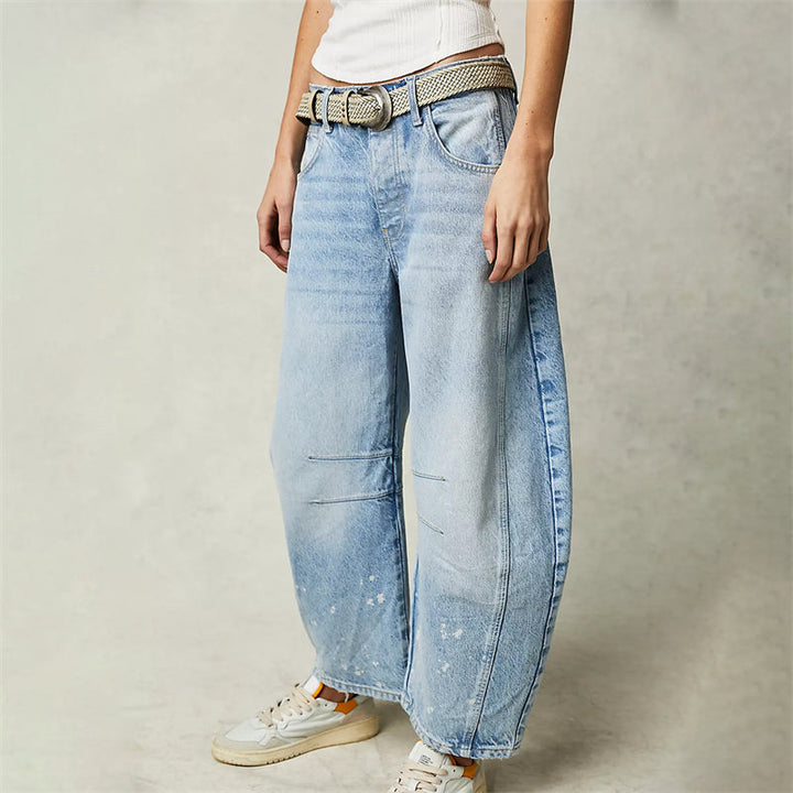 Barrel | High Waist Barrel Leg Jeans