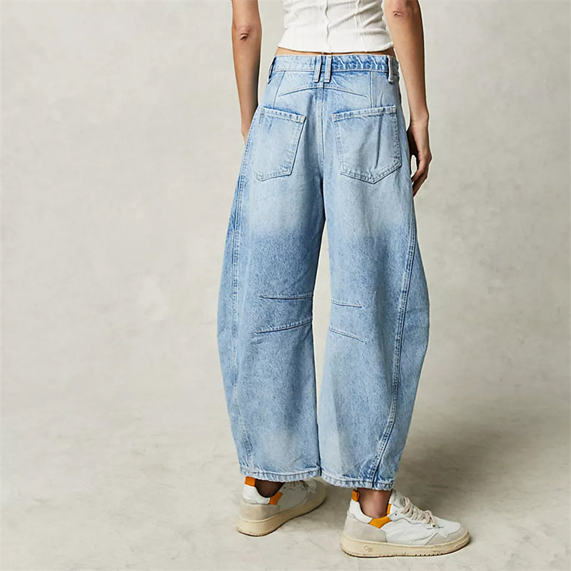 Barrel | High Waist Barrel Leg Jeans