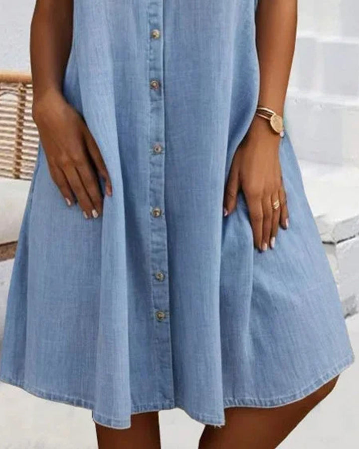 Audrey | Lightweight Denim-look Dress
