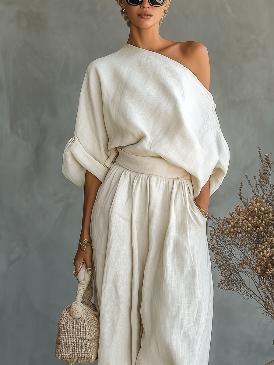 Lise | Soft Off-Shoulder Two-Piece Set