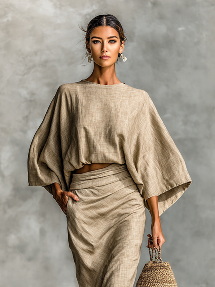 Selene | Soft Batwing Two-Piece Set
