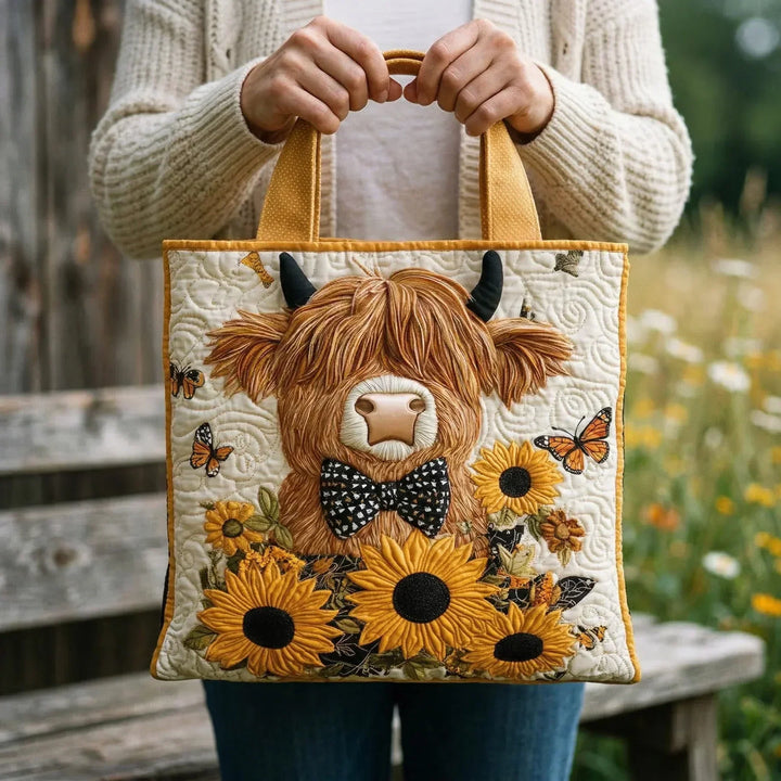 Eve | Highland Cow with Sunflowers