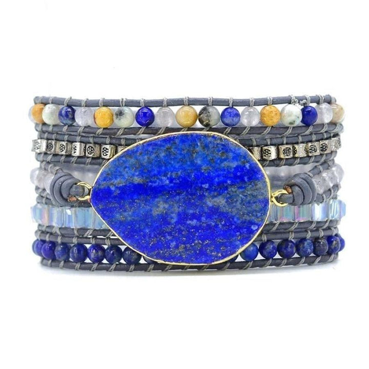 Joanna | Handmade Lapis Lazuli Stone Leather