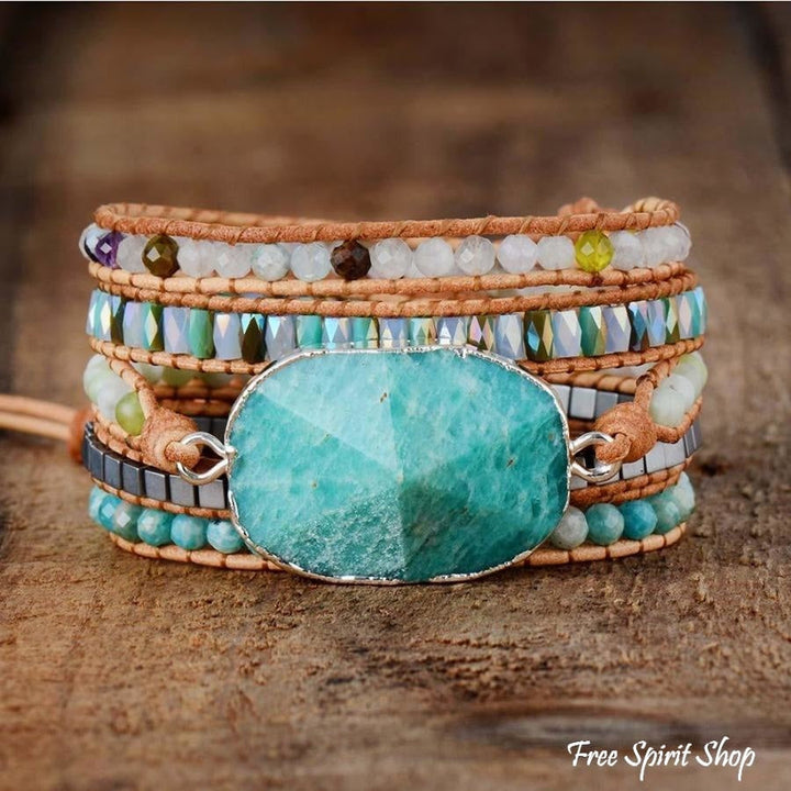 Joy | Handmade Natural Amazonite & Mix