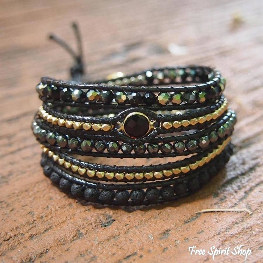 Andrea | Handmade Natural Black Lava Stone