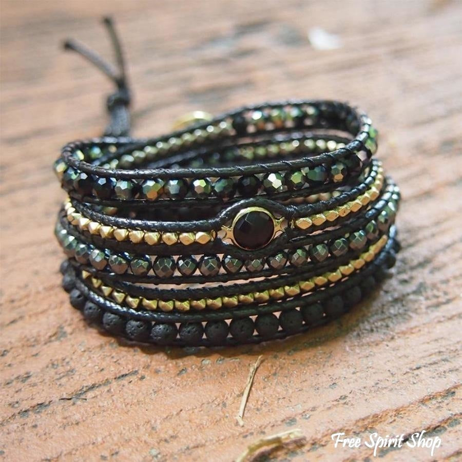 Andrea | Handmade Natural Black Lava Stone