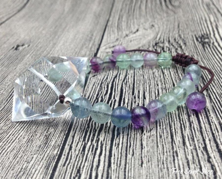 Adele | Handmade Natural Fluorite & Clear