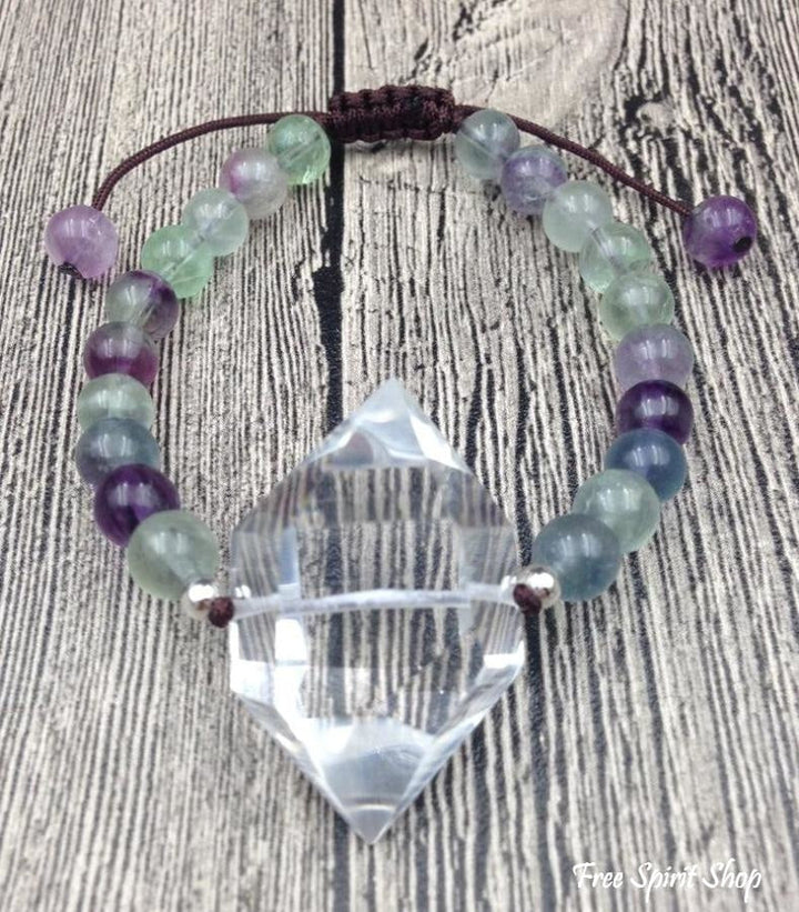 Adele | Handmade Natural Fluorite & Clear