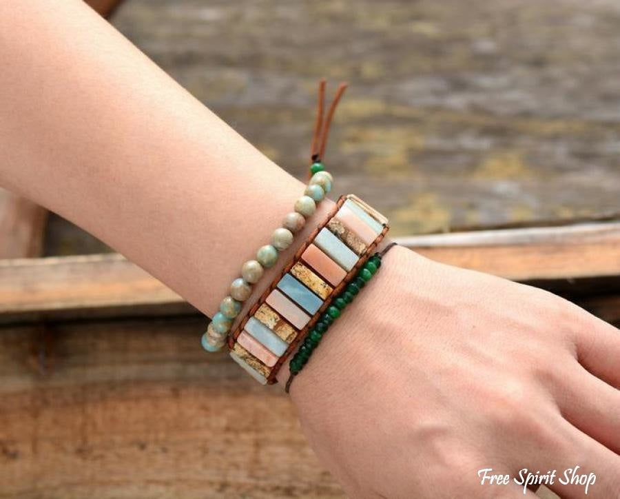 Maria | Handmade Natural Jasper & Agate