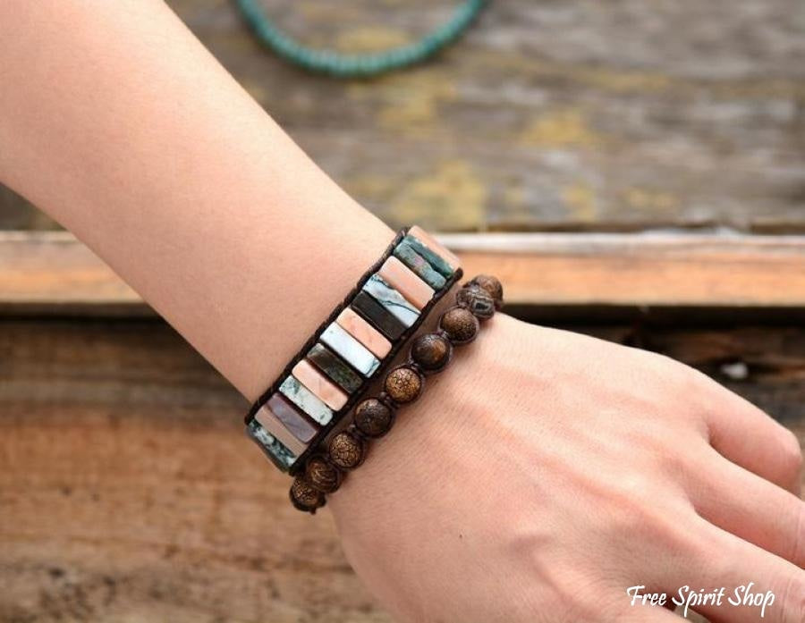 Maria | Handmade Natural Jasper & Agate