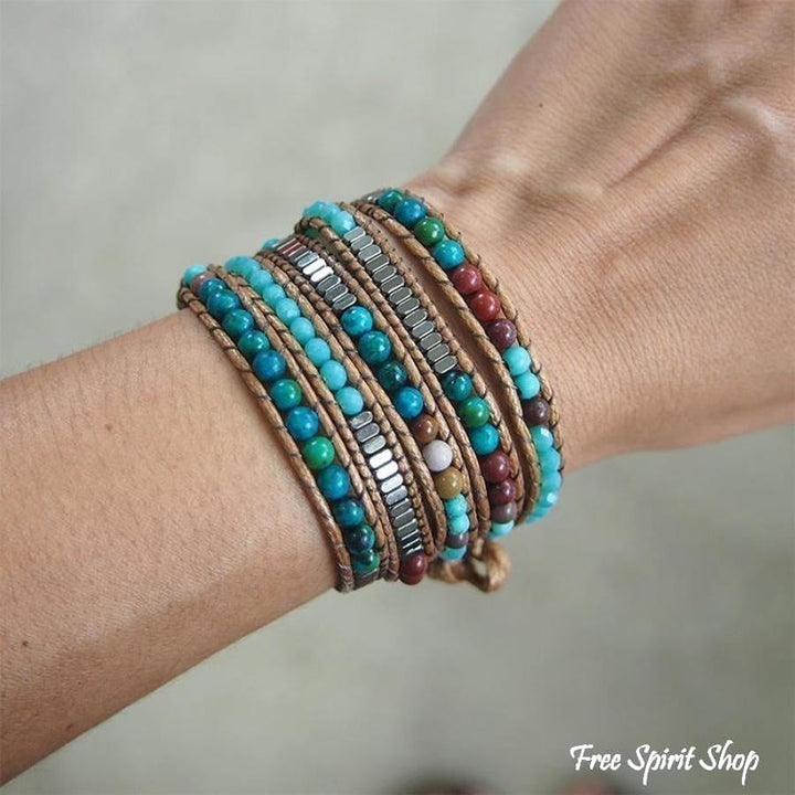 Sophia | Handmade Natural Jasper Howlite &
