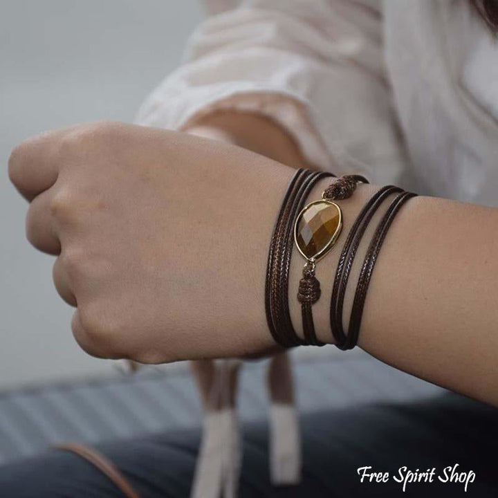 Sue | Handmade Natural Tiger Eye Gemstone
