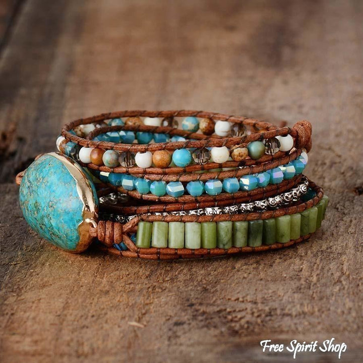 Elise | Handmade Natural Turquoise Jasper Punk