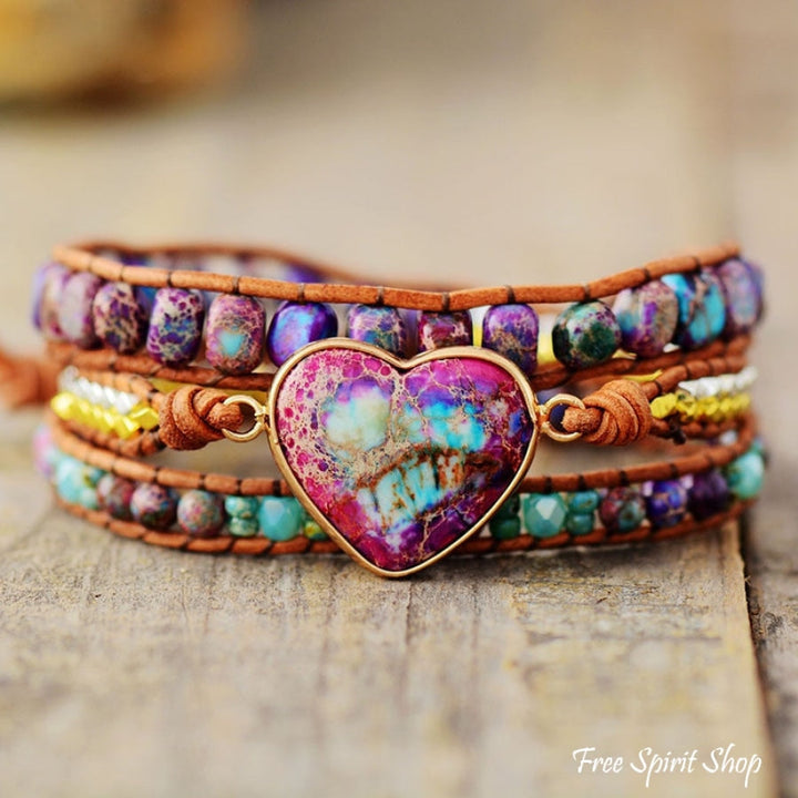 April | Handmade Purple & Turquoise Jasper