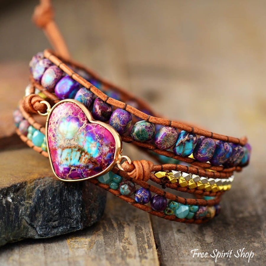 April | Handmade Purple & Turquoise Jasper