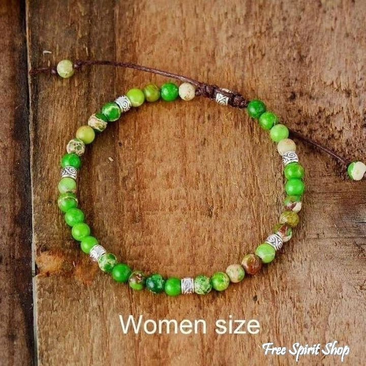 Callie | Handmade Purple Jasper Stone Adjustable