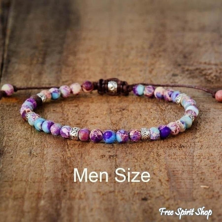 Callie | Handmade Purple Jasper Stone Adjustable