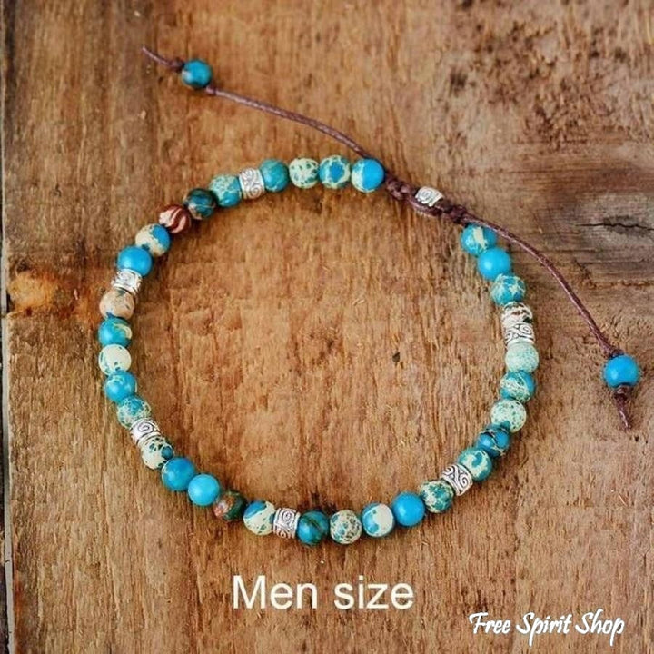 Callie | Handmade Purple Jasper Stone Adjustable