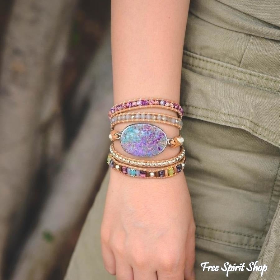 Clare | Handmade Purple & Turquoise Jasper