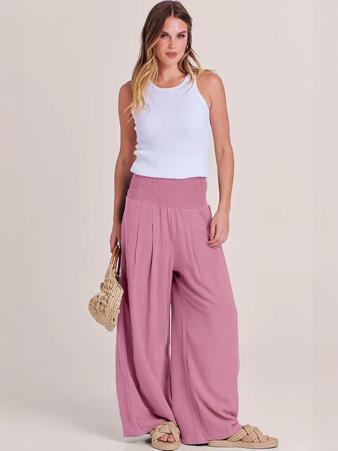 Dune | High Waist Wide Leg Pants