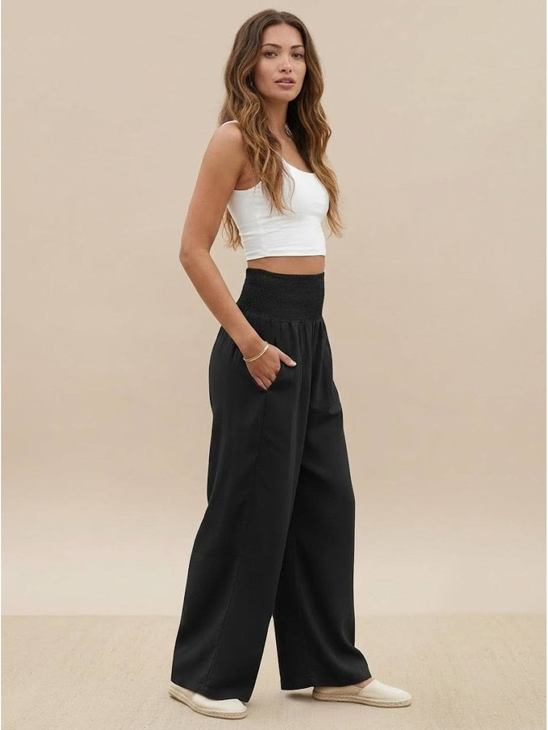 Dune | High Waist Wide Leg Pants