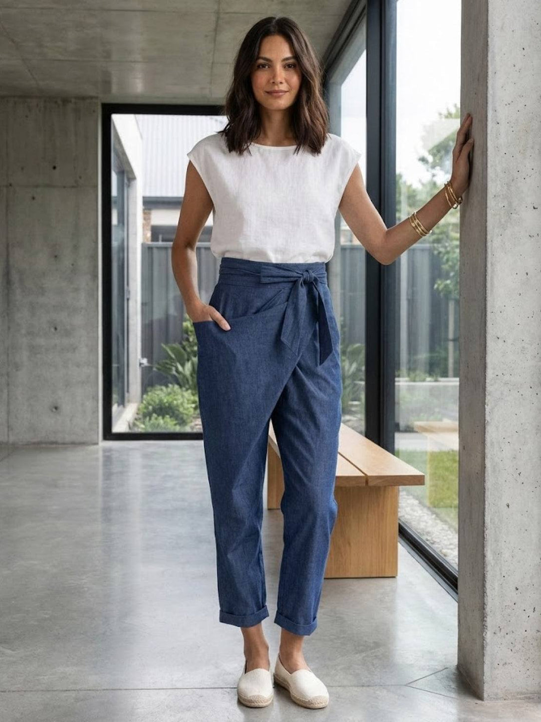 Atlas | High Waist Wrap Front Cropped
