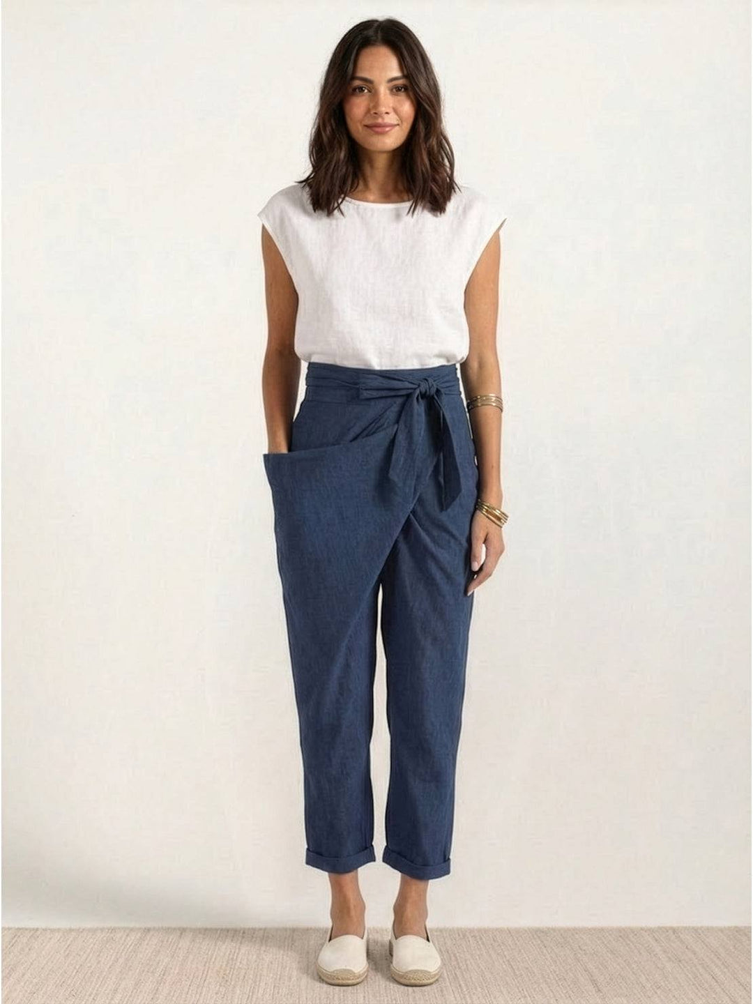 Atlas | High Waist Wrap Front Cropped