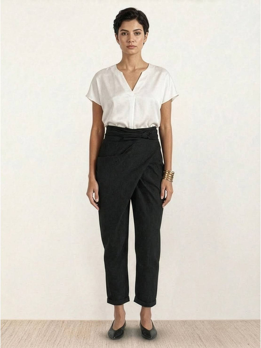Atlas | High Waist Wrap Front Cropped