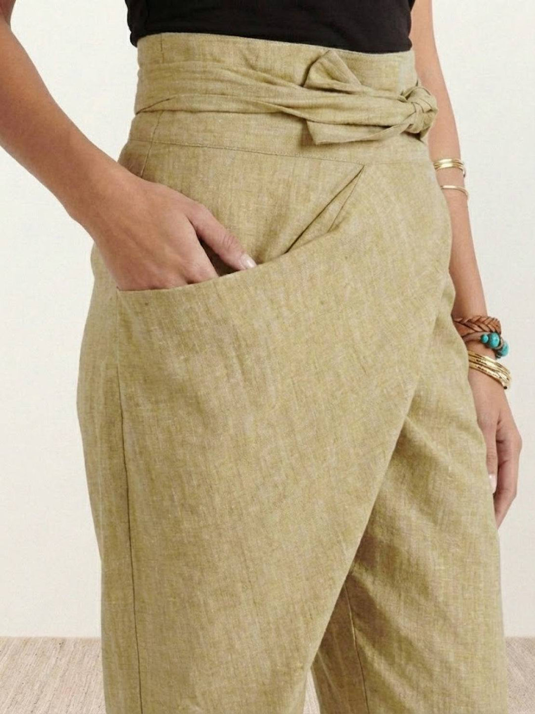 Atlas | High Waist Wrap Front Cropped