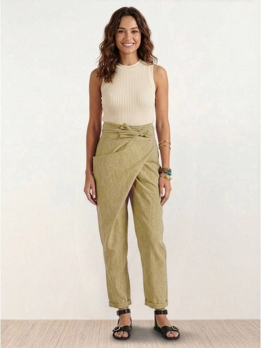 Atlas | High Waist Wrap Front Cropped