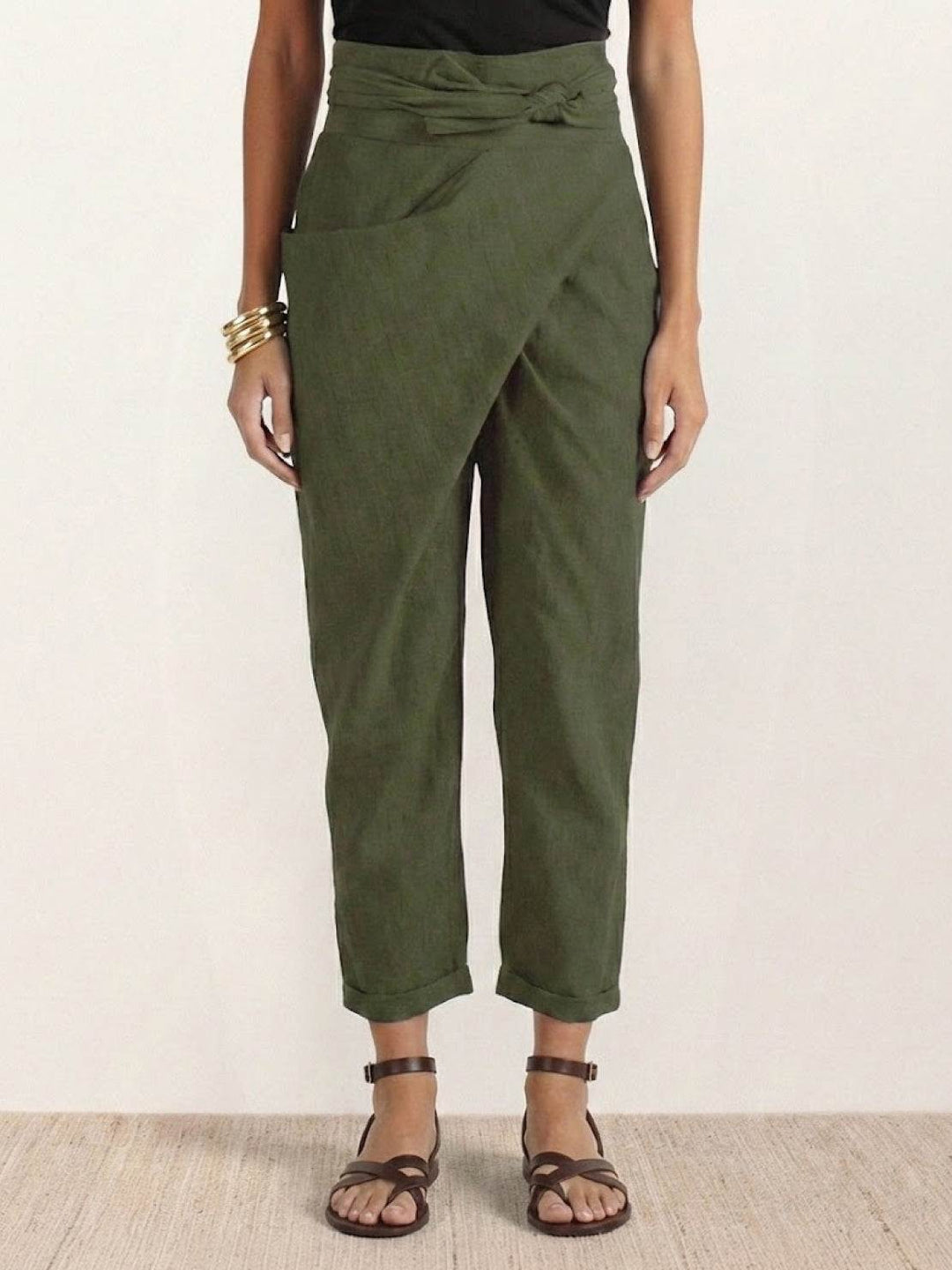 Atlas | High Waist Wrap Front Cropped