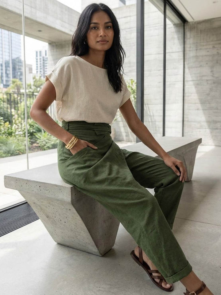 Atlas | High Waist Wrap Front Cropped