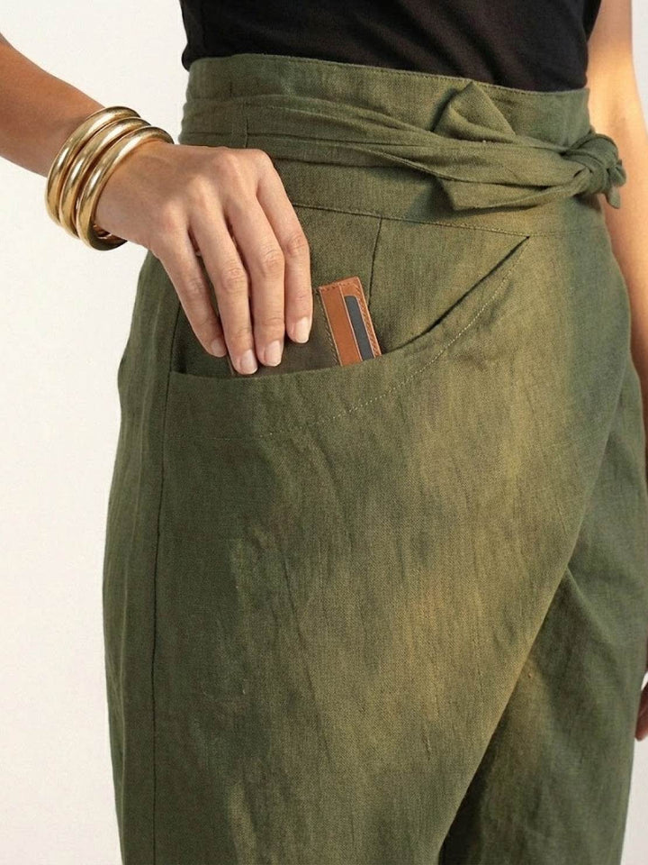 Atlas | High Waist Wrap Front Cropped