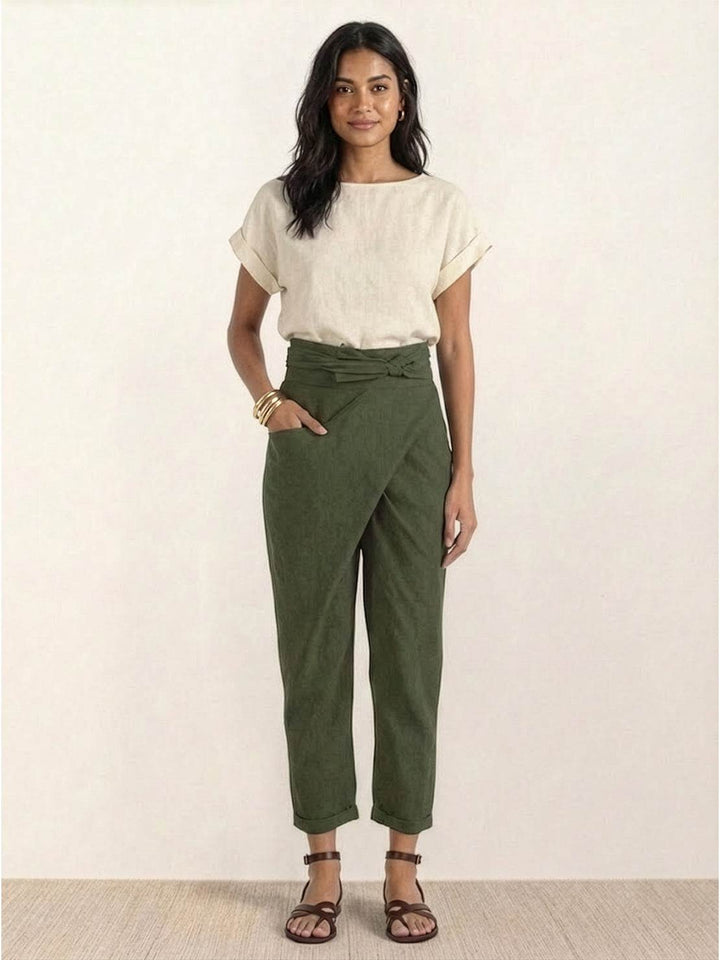 Atlas | High Waist Wrap Front Cropped