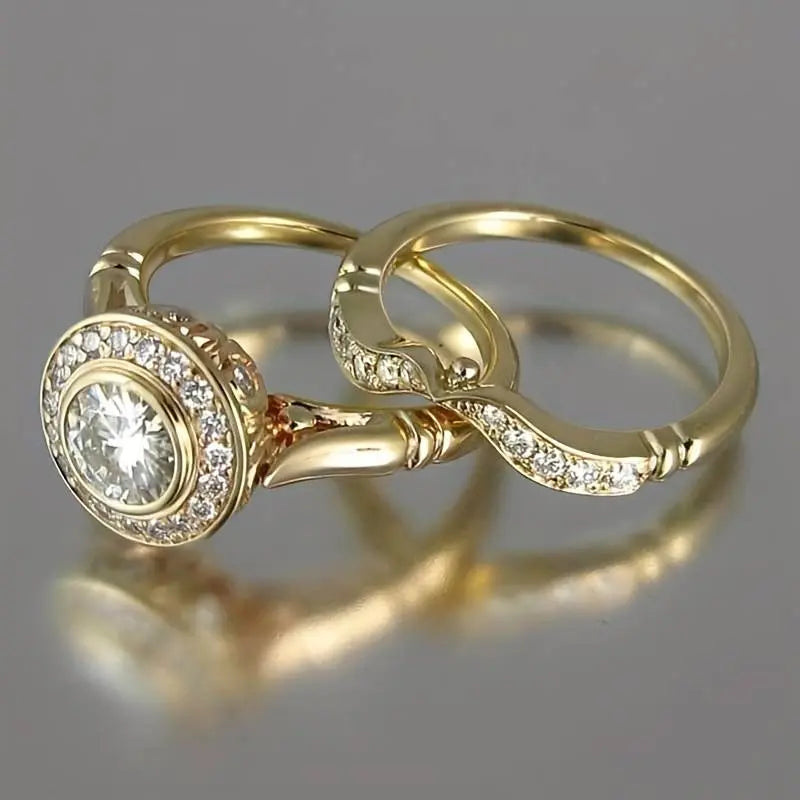 Mei | Gold Zirconia Ring
