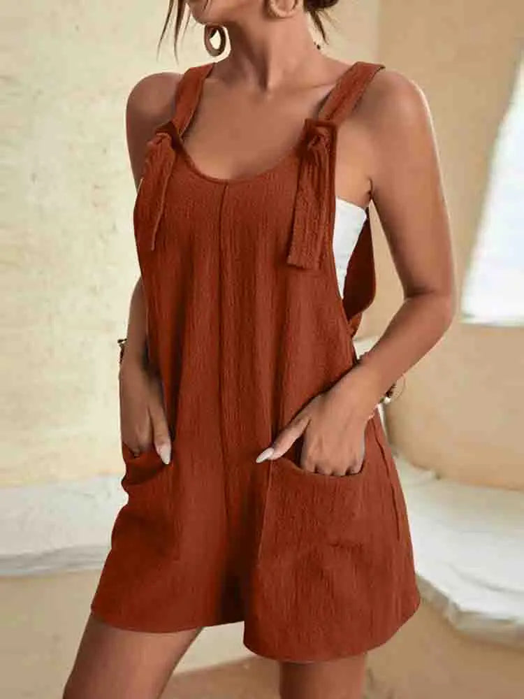 Daisy | Casual Romper Shorts with Pockets