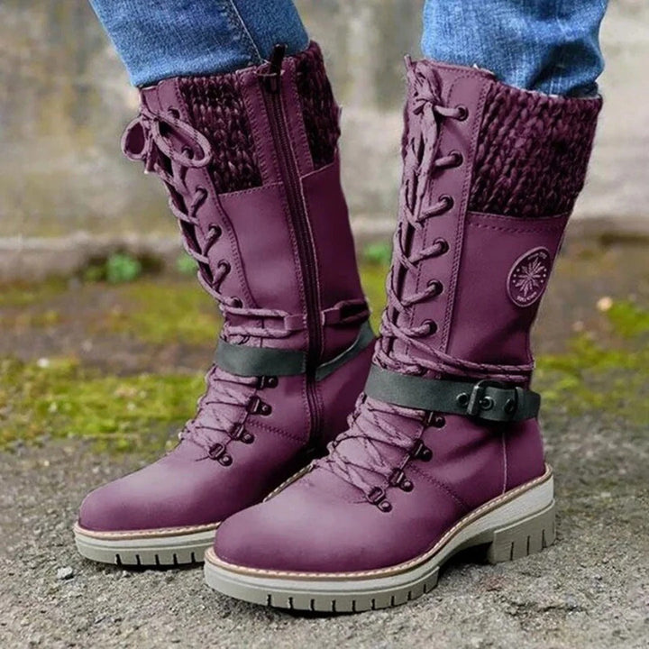Cath | Women’s Knee-High Boots | Lace-Up Front